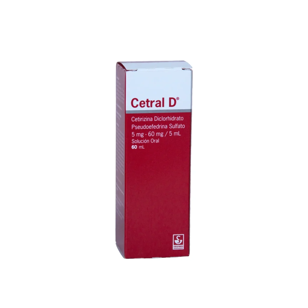 CETRAL D 5 mg - 60 mg / 5 mL SOLUCIÓN ORAL