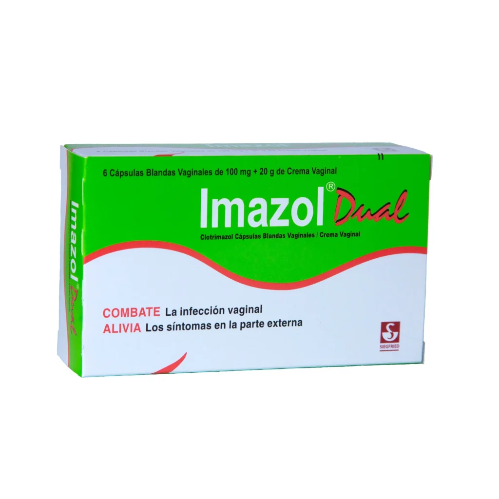 IMAZOL DUAL 100 mg CÁPSULAS BLANDAS VAGINALES + 1 % CREMA VAGINAL