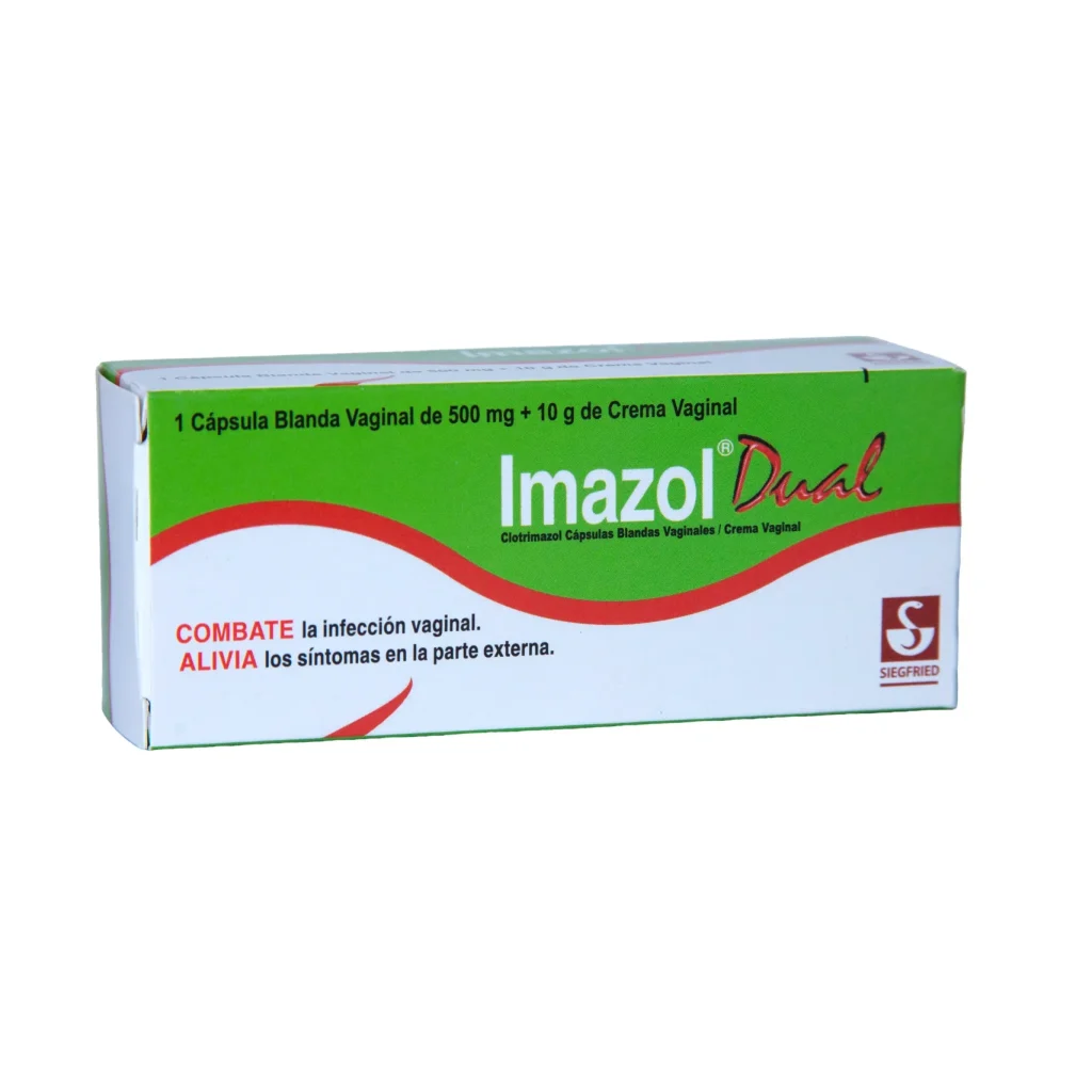 IMAZOL DUAL 500 mg CÁPSULAS BLANDAS VAGINALES + 1 % CREMA VAGINAL