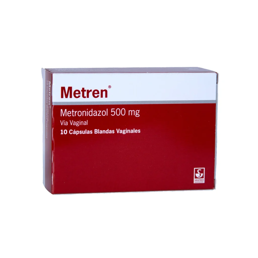 METREN 500 mg CÁPSULAS BLANDAS VAGINALES. (Ovulos)